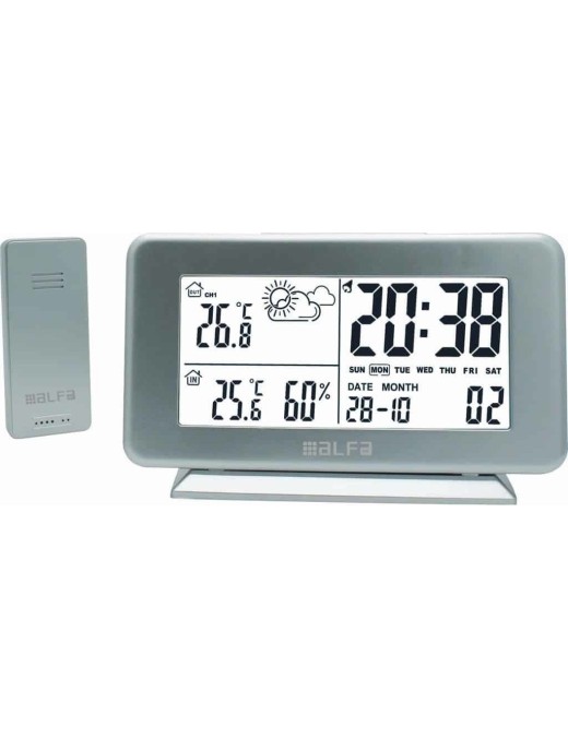 AlfaOne Μετεωρολογικός σταθμός με ασύρματο αισθητήρα ET877C