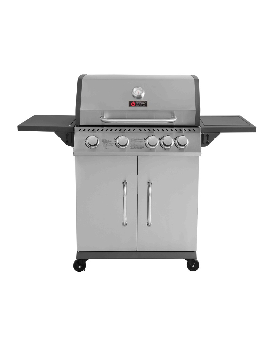 THERMOGATZ BBQ ΥΓΡΑΕΡΙΟΥ GS GRILL ELITE 4+1 ΙΝΟΧ - 14,5 kW
