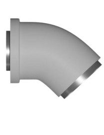 ΓΩΝΙΑ 45° Ø60/100