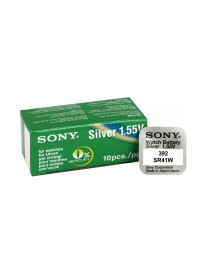 SONY μπαταρία Silver Oxide για ρολόγια SR41W, 1.55V, No392, 10τμχ