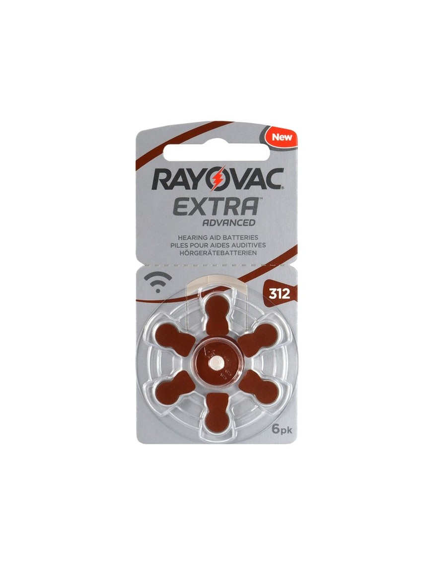 RAYOVAC μπαταρίες ακουστικών βαρηκοΐας 312MF, mercury free, 1.4V, 6τμχ