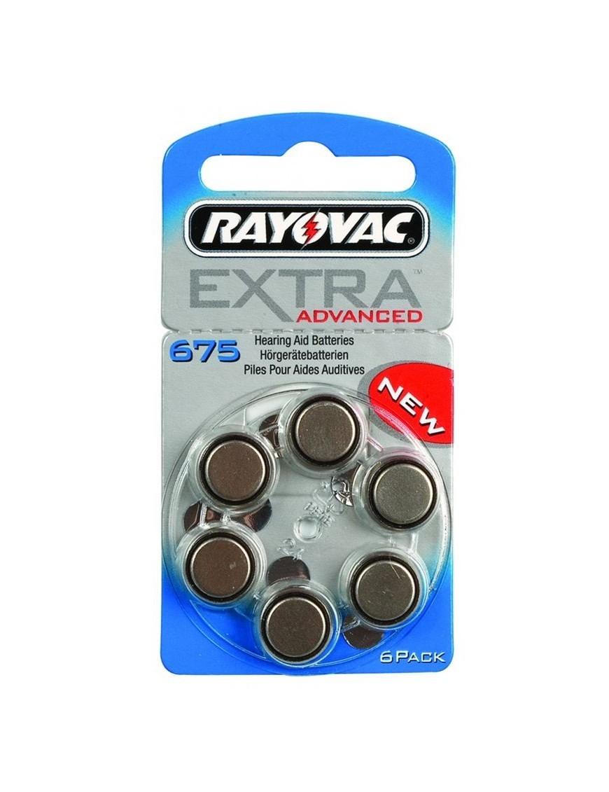 RAYOVAC μπαταρίες ακουστικών βαρηκοΐας 675MF, mercury free, 1,45V, 6τμχ