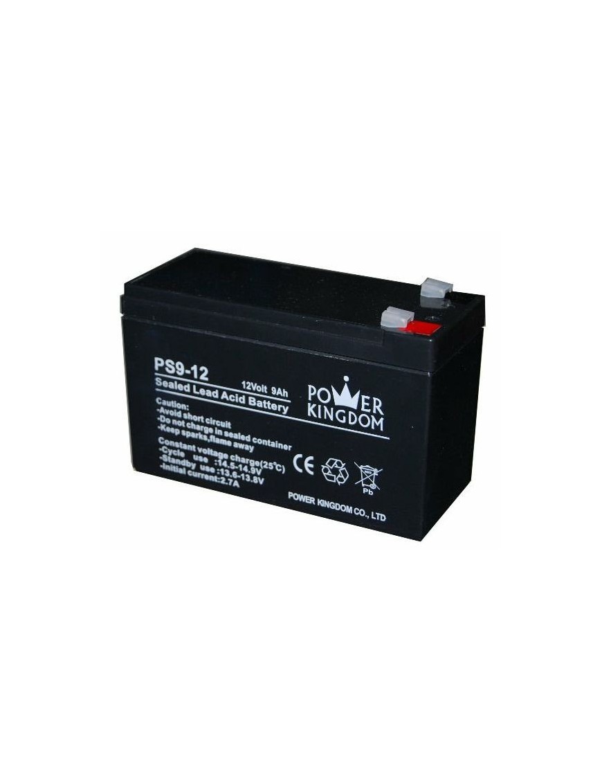 POWER KINGDOM μπαταρία μολύβδου PS9-12, 12Volt 9Ah