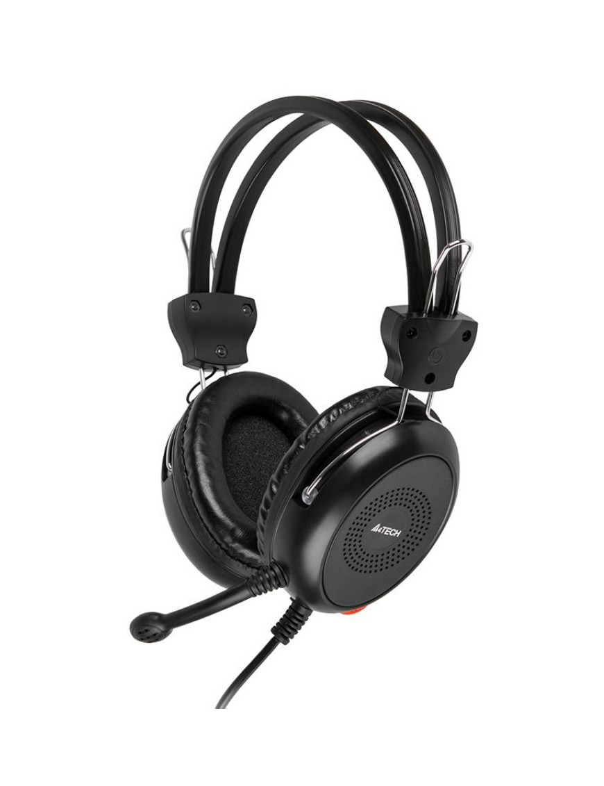 A4TECH Headset HS-30, 3.5mm, 40mm ακουστικά, μαύρα
