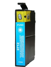 Συμβατο InkJet για Epson No 712, 13ml, Cyan