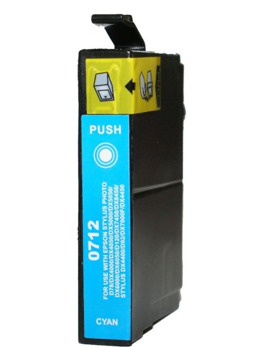 Συμβατο InkJet για Epson No 712, 13ml, Cyan