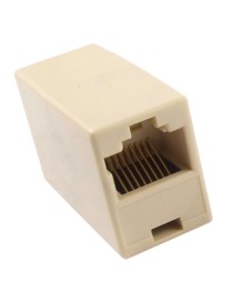 POWERTECH RJ 45 εξάρτημα UTP (μούφα), θηλυκό/θηλυκό, 8p8c, λευκό