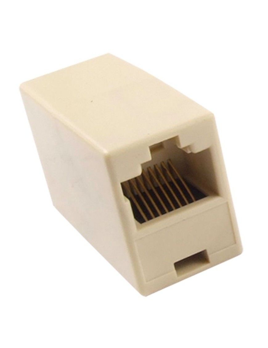 POWERTECH RJ 45 εξάρτημα UTP (μούφα), θηλυκό/θηλυκό, 8p8c, λευκό
