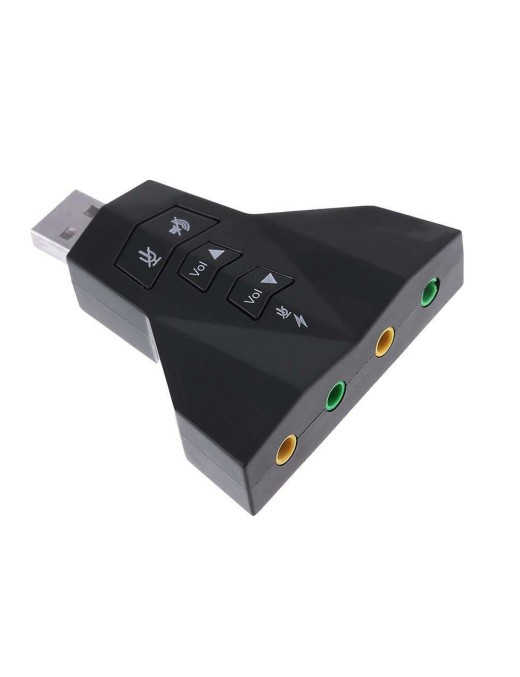 POWERTECH USB κάρτα ήχου 7.1CH, με έξοδο μικρόφωνου και ακουστικού