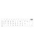 Αυτοκόλλητο universal για πληκτρολόγιο notebook, White (0.11mm)