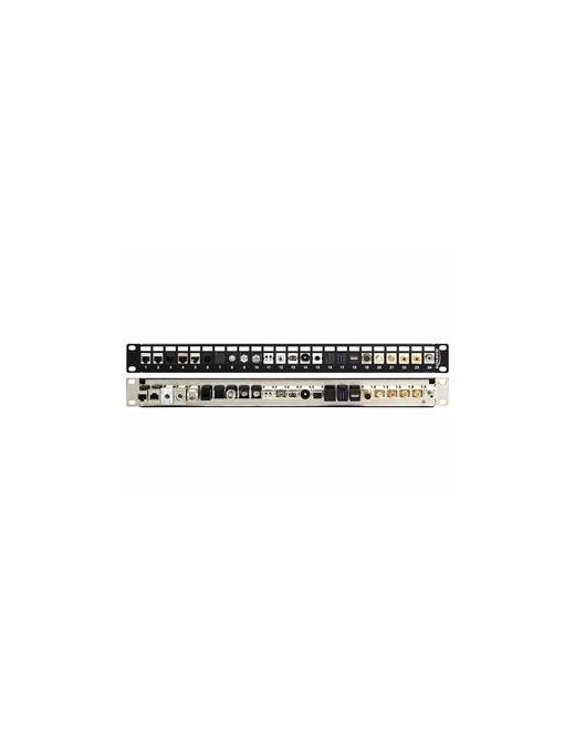DELOCK Keystone Patch Panel, για 19" rack, 24 ports, μαύρο