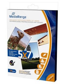 MEDIARANGE 130x180mm PP CARD, GLOSSY, 220g, 50τμχ