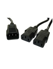 POWERTECH καλώδιο τροφοδοσίας CAB-P008 F/2xM (3pin), 1.5m