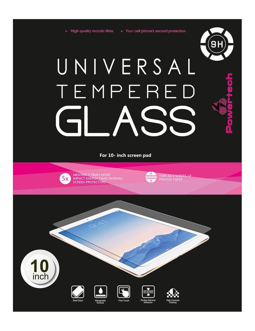 POWERTECH Tempered Glass 9H(0.33MM) - Universal 11.5" Screen Pad