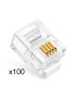 POWERTECH Plug Γραμμής Τηλεφώνου RJ11 6p4c, 100τεμ