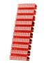 POWERTECH Clip αρίθμησης καλωδίου Νο 2, Red, 10τεμ.