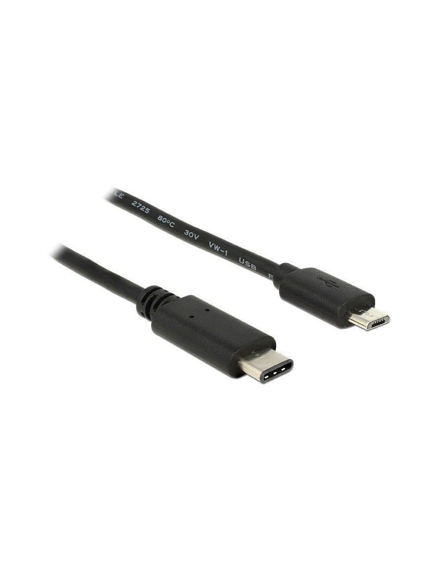 POWERTECH Καλώδιο USB Type-C σε USB Micro CAB-UC011, 1m, μαύρο