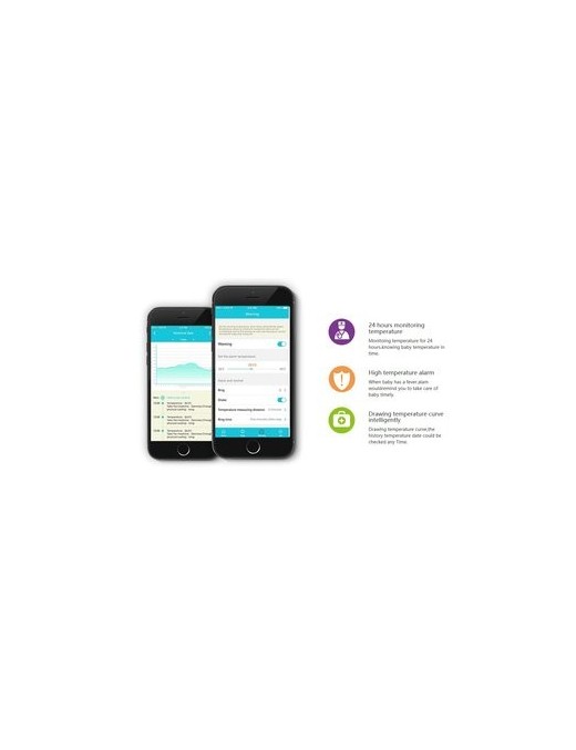 POWERTECH Smart Παιδικό Θερμόμετρο PT-501, Bluetooth, με συναγερμό