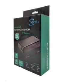CTECH Notebook Charger CP-0002, Universal, 9 Adaptors, 90W