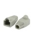 POWERTECH κάλυμμα για βύσμα δικτύου RJ45 CAB-N091, γκρι, 10τμχ