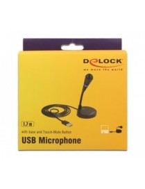 DELOCK USB μικρόφωνο 65868 με βάση και mute button