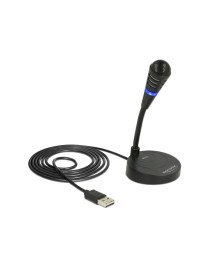 DELOCK USB μικρόφωνο 65868 με βάση και mute button
