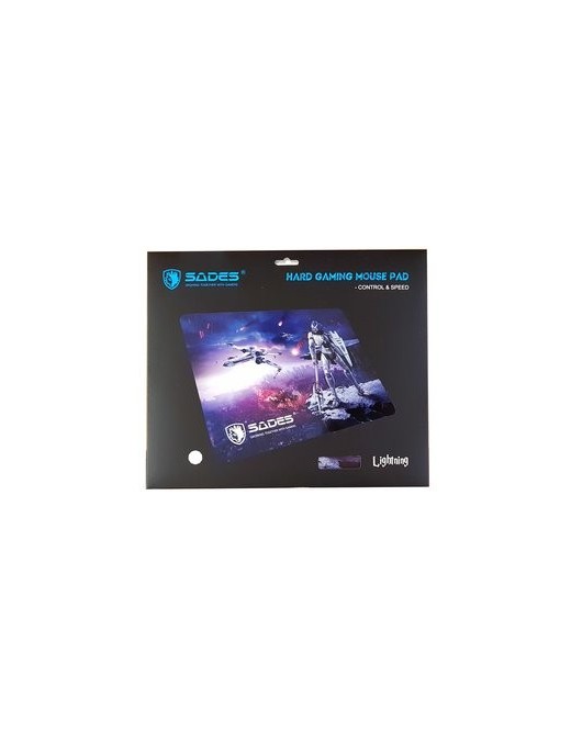 SADES Gaming Mouse Pad Lightning, Low Friction, Rubber base, 350 x 260mm