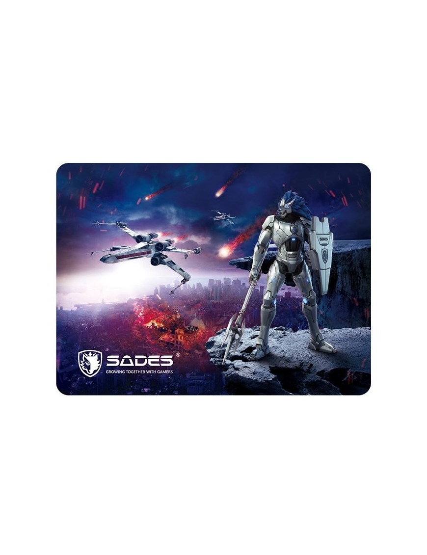 SADES Gaming Mouse Pad Lightning, Low Friction, Rubber base, 350 x 260mm