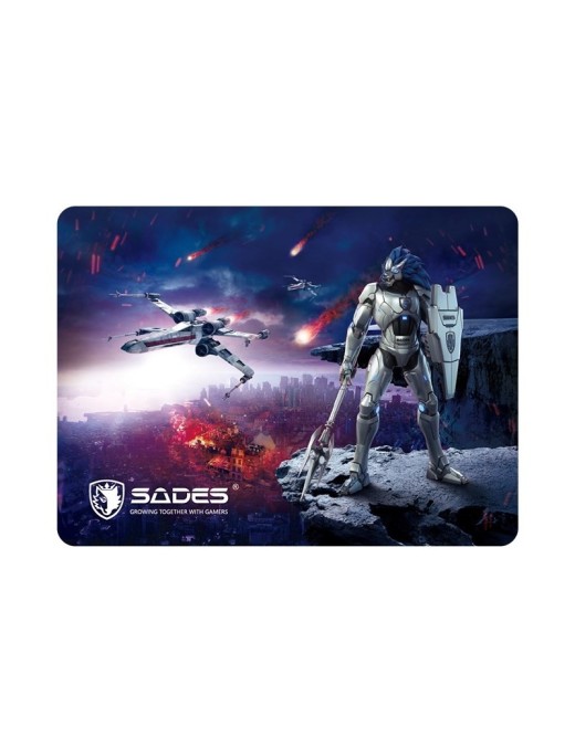 SADES Gaming Mouse Pad Lightning, Low Friction, Rubber base, 350 x 260mm