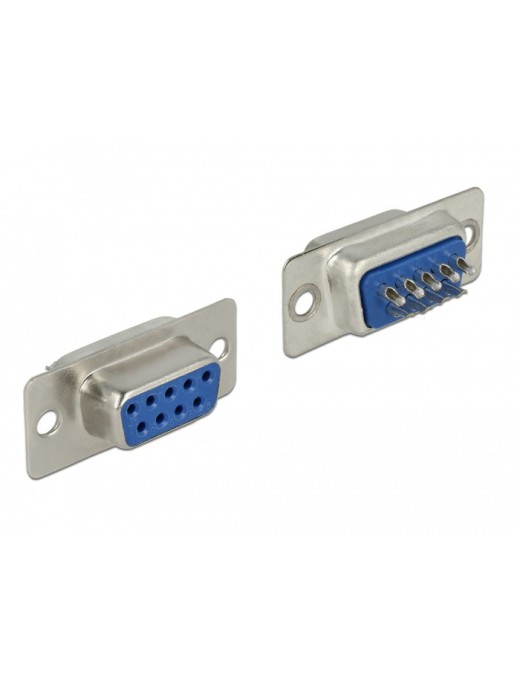 DELOCK Connector Σειριακής θύρας Sub-D9 με ακίδες, female