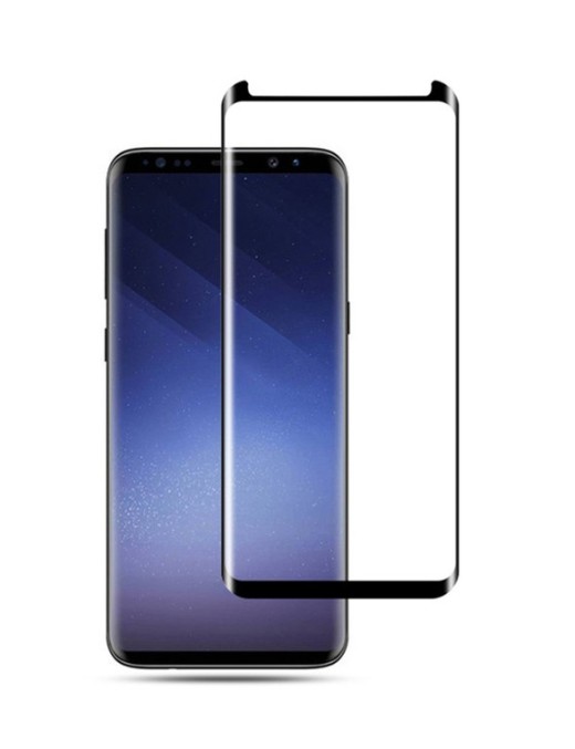 POWERTECH Tempered Glass 3D, Mini, Full glue, για Samsung S9, Black