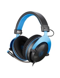 SADES Gaming Headset Mpower, Multiplatform, 3.5mm, 50mm ακουστικά, μπλε