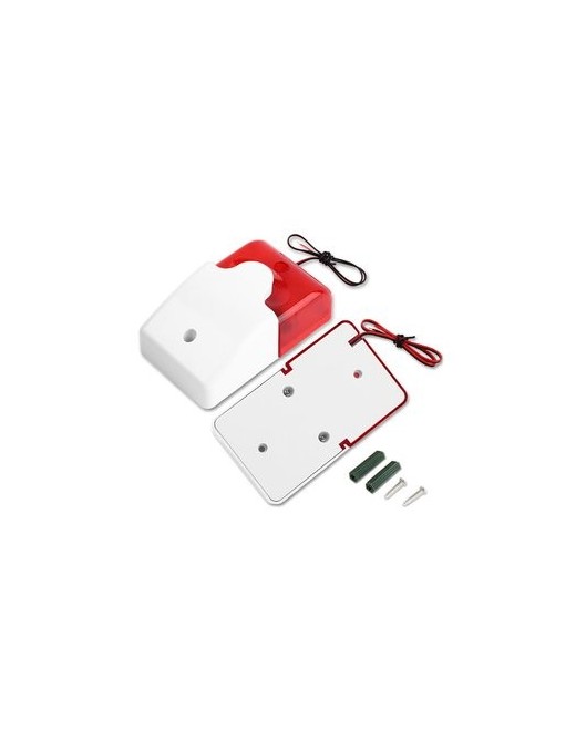 Σειρήνα πανικού Piezzo εσωτερικού χώρου HS-157, 12V, Red