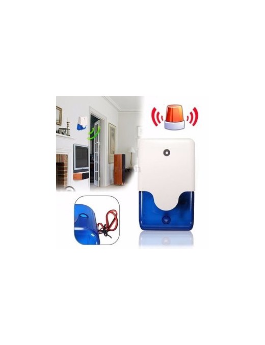 Σειρήνα πανικού Piezzo εσωτερικού χώρου HS-157, 12V, Blue