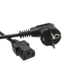 Καλώδιο τροφοδοσίας ρεύματος για PC, χάλκινο, 3x 0.50mm², 1.5m, μαύρο