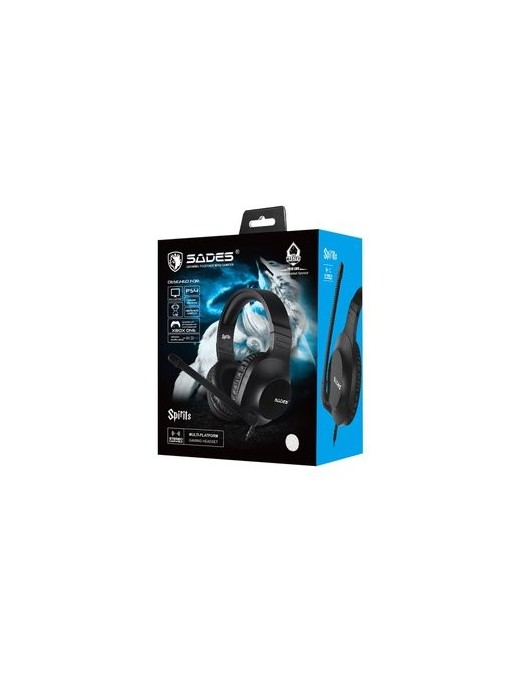 SADES Gaming Headset Spirits SA-721, multiplatform, 3.5mm, μαύρα