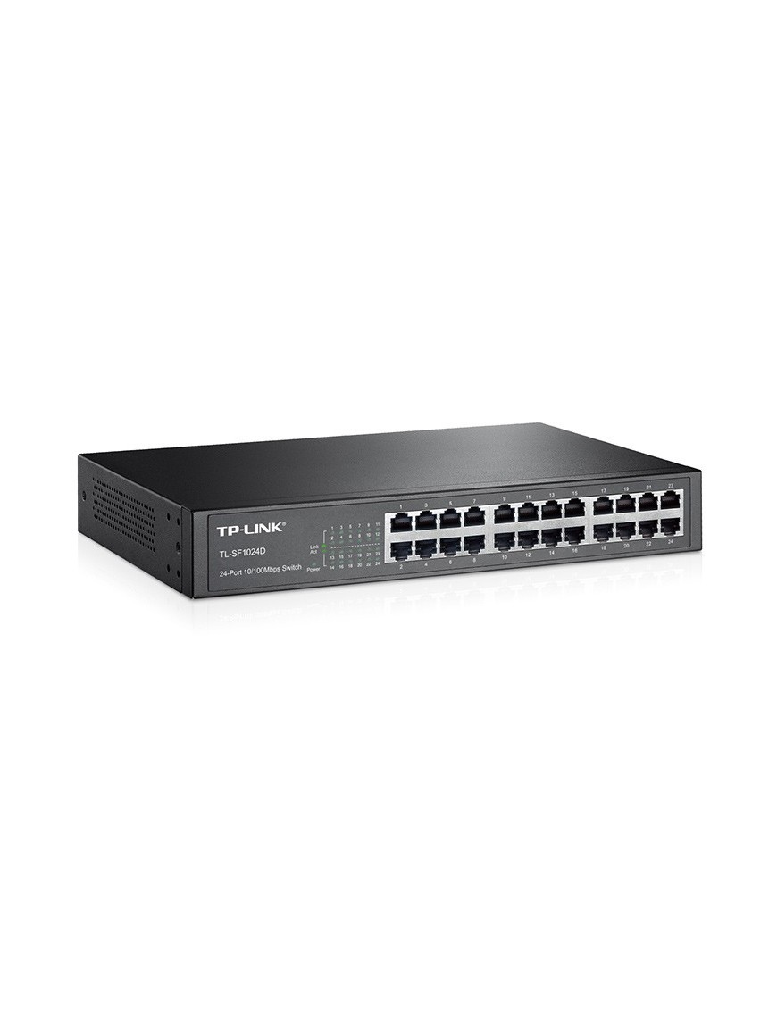 TP-LINK Desktop Switch TL-TL-SF1024D, 10/100Mbps, 24 Θύρες, Ver. 3.0