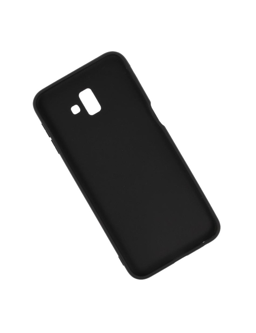 POWERTECH Θήκη Silicon Velvet MOB-1128 για Samsung J6 Plus 2018, μαύρη