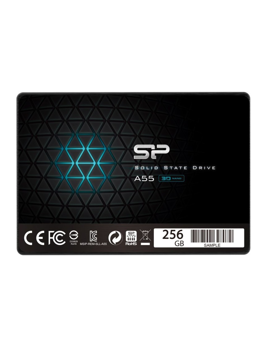 SILICON POWER SSD A55 256GB, 2.5", SATA III, 550-450MB/s 7mm, TLC