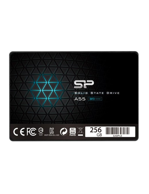 SILICON POWER SSD A55 256GB, 2.5", SATA III, 550-450MB/s 7mm, TLC