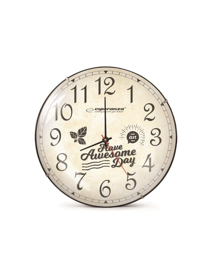 ESPERANZA ρολόι τοίχου Lausanne EHC018L, 30cm, λευκό