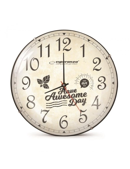 ESPERANZA ρολόι τοίχου Lausanne EHC018L, 30cm, λευκό