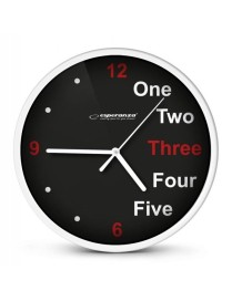 ESPERANZA ρολόι τοίχου Prague EHC014W, 20cm, λευκό