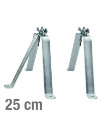 VIKAR Βάση τοίχου 21004 για στήριξη ιστού, ατσάλινη, 25cm, 2τμχ