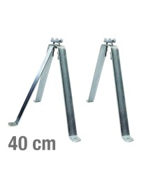 VIKAR Βάση τοίχου 21005 για στήριξη ιστού, ατσάλινη, 40cm, 2τμχ