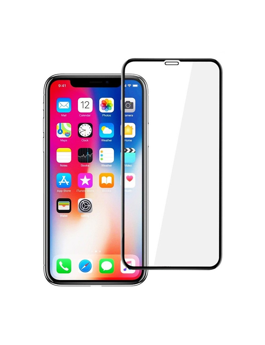 POWERTECH Tempered Glass 5D Full Glue για iPhone XS Max, Black