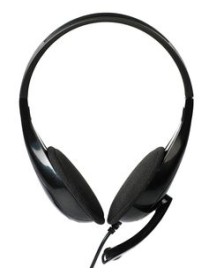 POWERTECH Headphones με μικρόφωνο PT-734 105dB, 40mm, 3.5mm, 1.8m, μαύρο