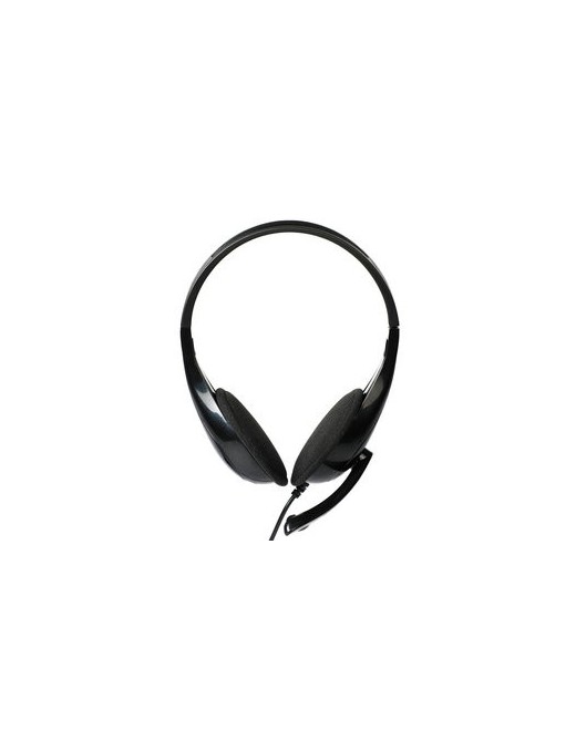 POWERTECH Headphones με μικρόφωνο PT-734 105dB, 40mm, 3.5mm, 1.8m, μαύρο