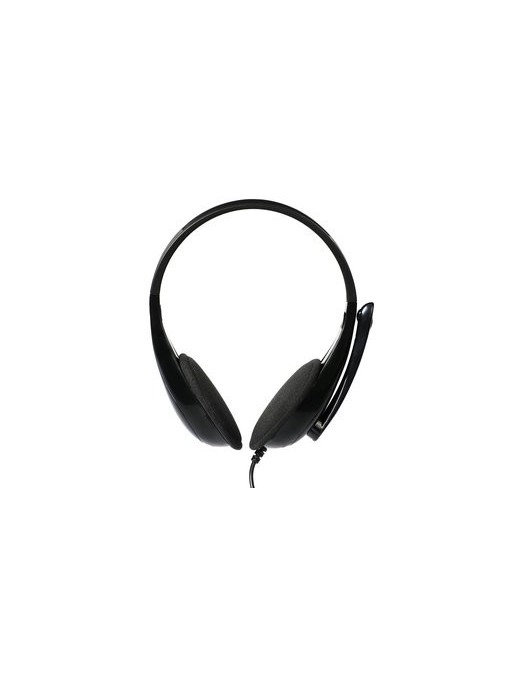 POWERTECH Headphones με μικρόφωνο PT-734 105dB, 40mm, 3.5mm, 1.8m, μαύρο
