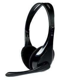 POWERTECH Headphones με μικρόφωνο PT-734 105dB, 40mm, 3.5mm, 1.8m, μαύρο